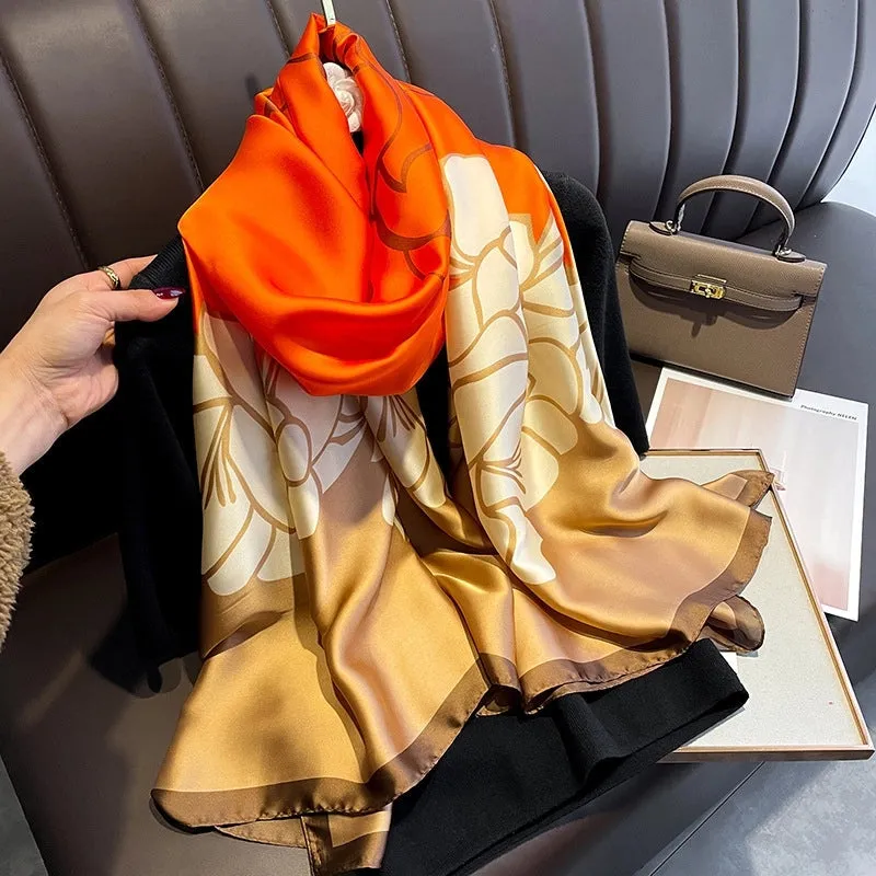 Fashion Silk  Scarf (707 Main Color)  Nhcj0164-707 Main Color