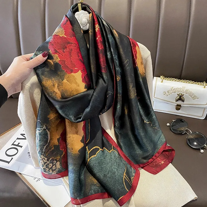 Fashion Silk  Scarf (707 Main Color)  Nhcj0164-707 Main Color