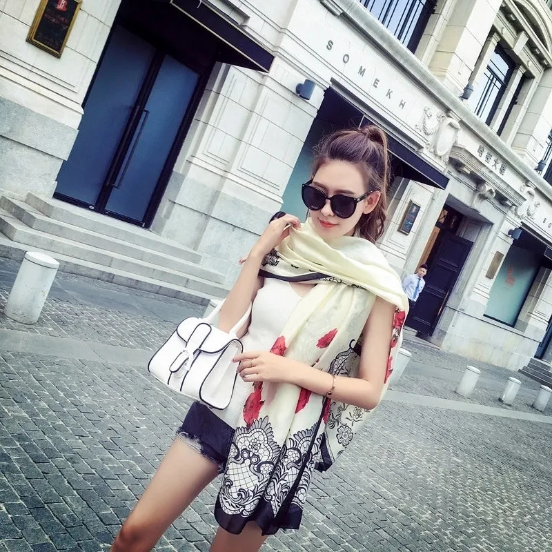 Fashion Silk  Scarf (707 Main Color)  Nhcj0164-707 Main Color