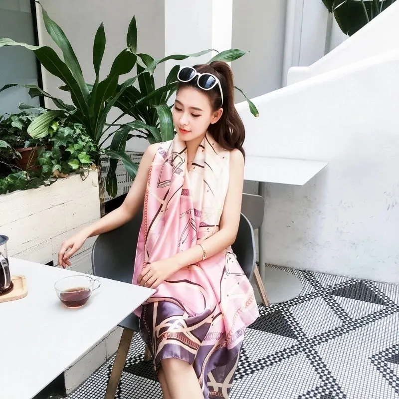 Fashion Silk  Scarf (707 Main Color)  Nhcj0164-707 Main Color