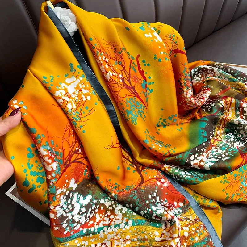 Fashion Silk  Scarf (707 Main Color)  Nhcj0164-707 Main Color