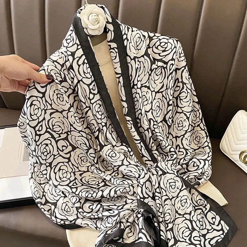 Fashion Silk  Scarf (707 Main Color)  Nhcj0164-707 Main Color