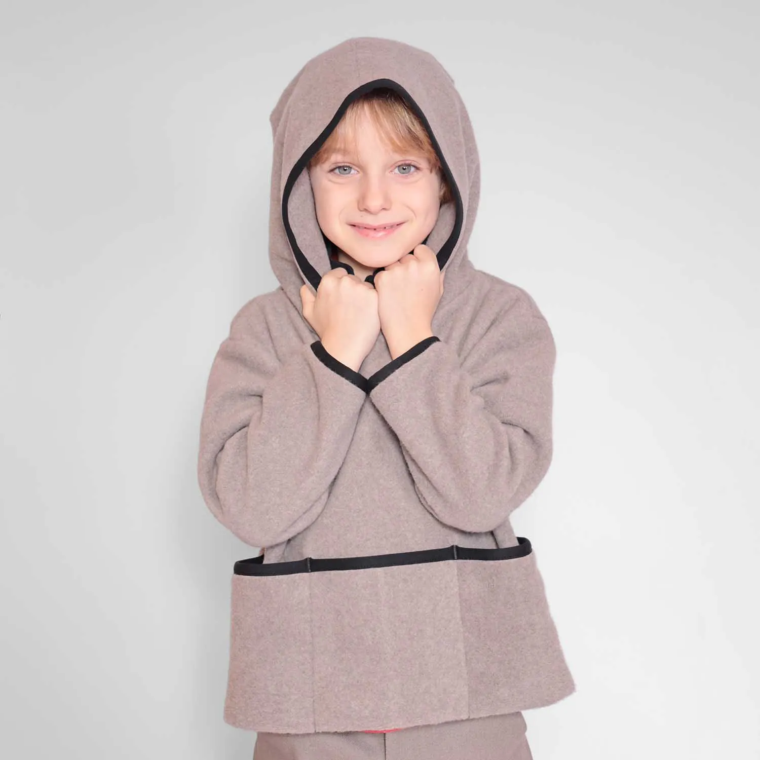 Fleece Trui met Capuchon
