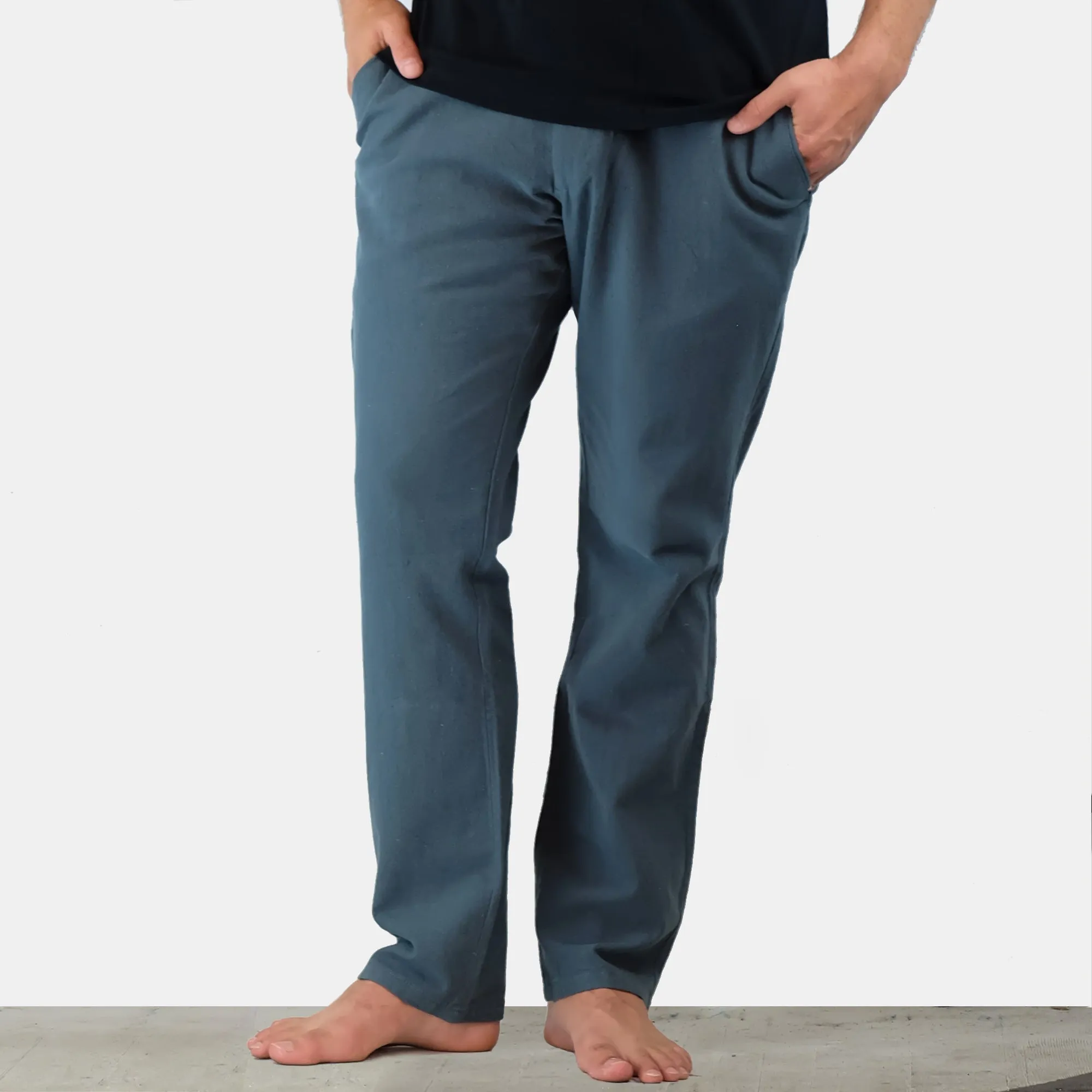 Hemp Cotton Unisex Pants - Blue