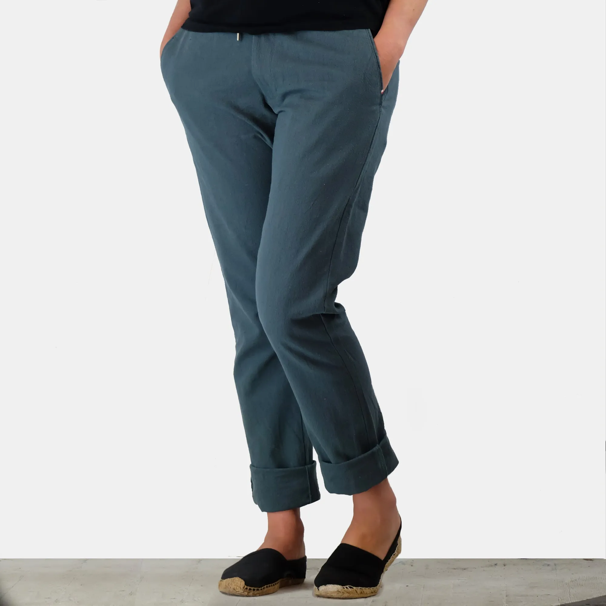 Hemp Cotton Unisex Pants - Blue