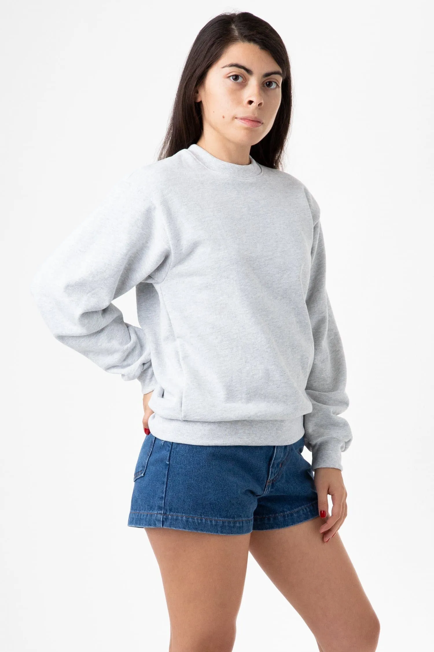 HF07 - Heavy Fleece Crewneck Sweater (Piece Dye)
