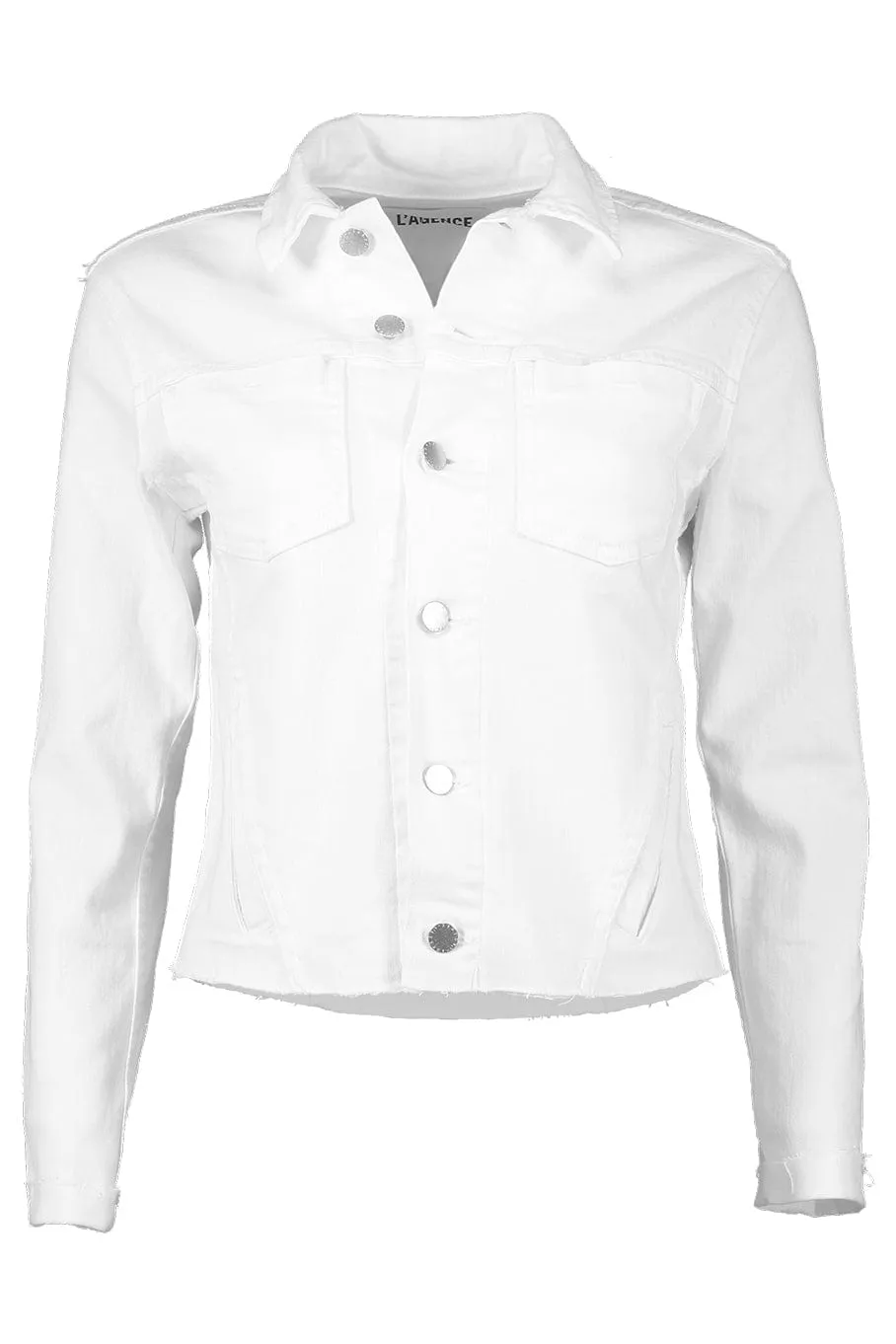 Janelle Slim Raw Hem Jacket