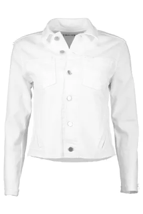 Janelle Slim Raw Hem Jacket