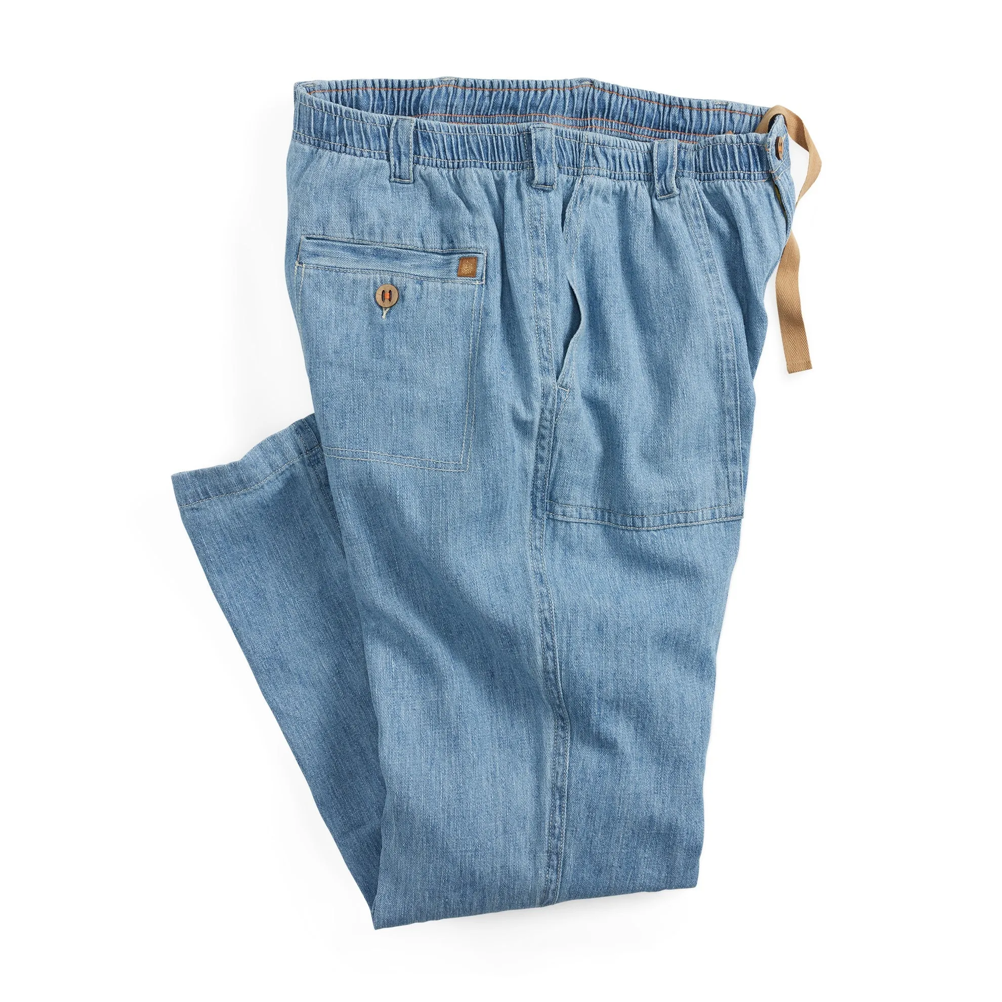 Laguna Beachcomber Linen-Cotton Denim Pants