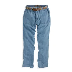 Laguna Beachcomber Linen-Cotton Denim Pants
