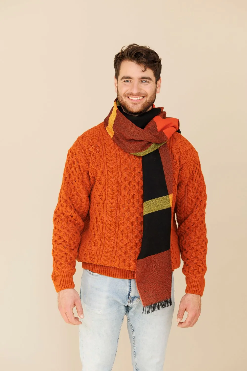 Malleek Way 100% Virgin Wool Extra Fine Merino Wool Unisex Scarf