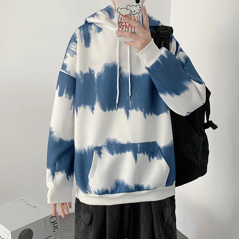 Men's Oversize Tie Dye Pullover Hoodie