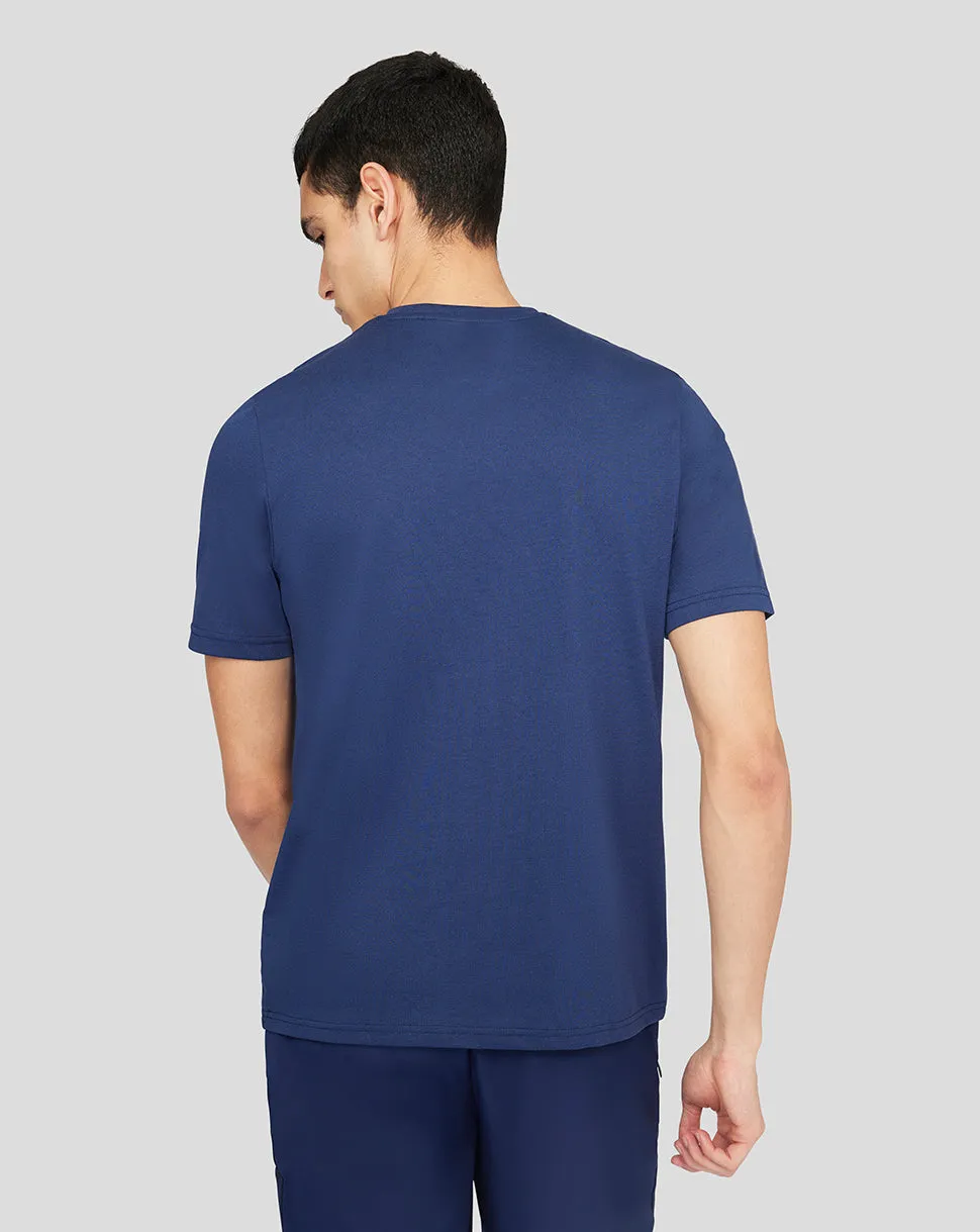 Men's Peacoat Graphic Short Sleeve Tee - Stylish Sportswear T-Shirt for Everyday Use