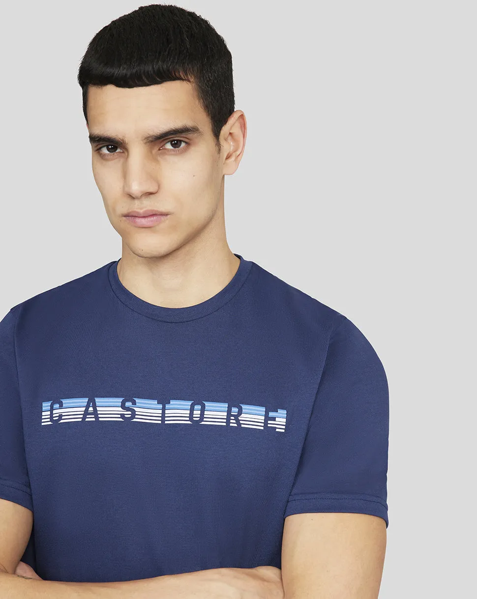 Men's Peacoat Graphic Short Sleeve Tee - Stylish Sportswear T-Shirt for Everyday Use