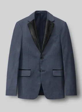Napolean Slate Blue Wool Tuxedo Jacket