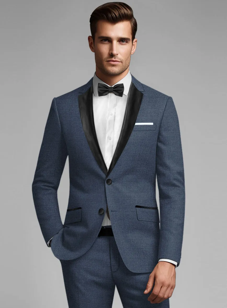 Napolean Slate Blue Wool Tuxedo Jacket