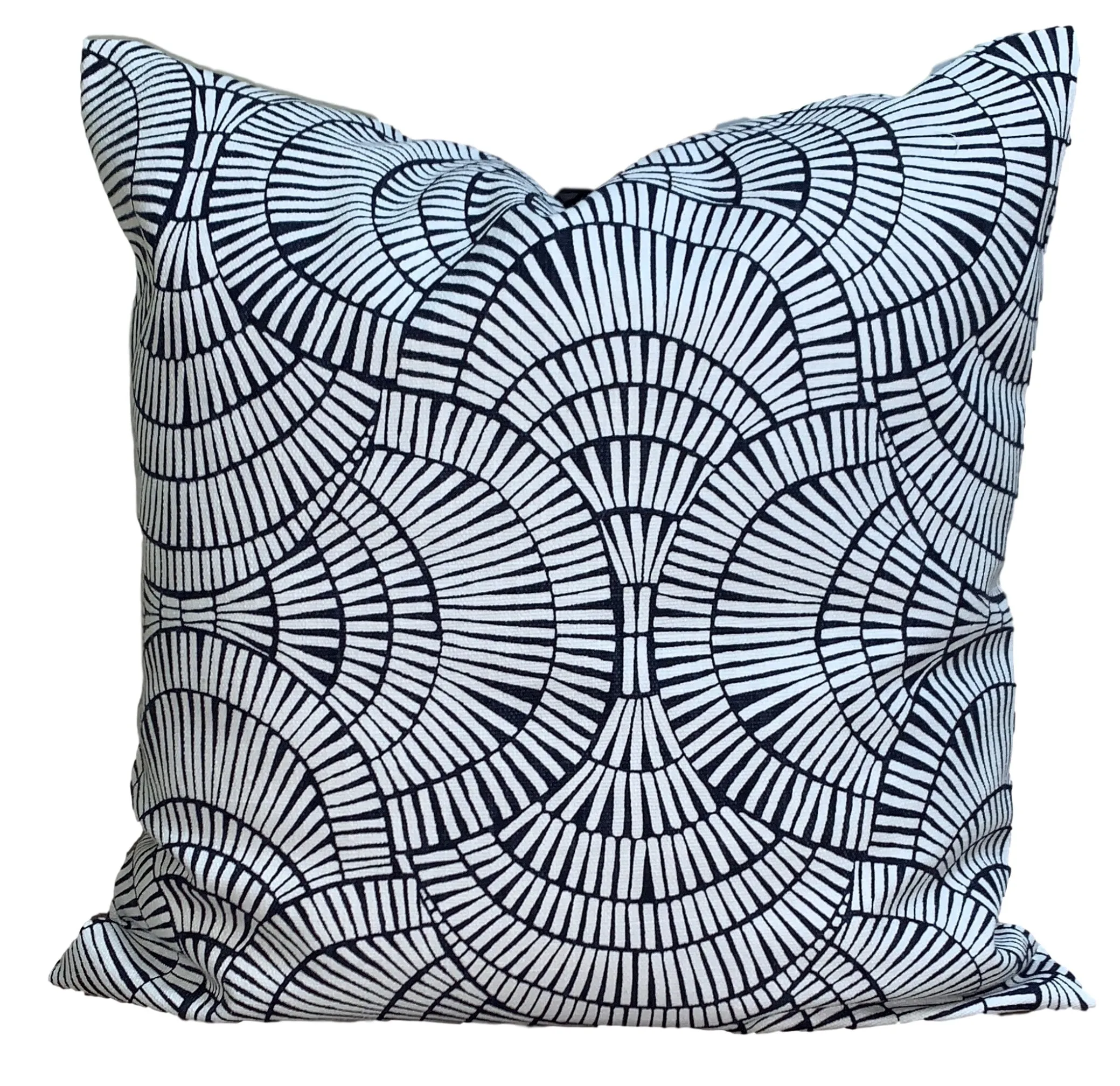 Navy blue & white swirls