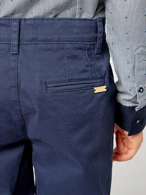 One Friday Navy Blue Coin Pocket Trouser
