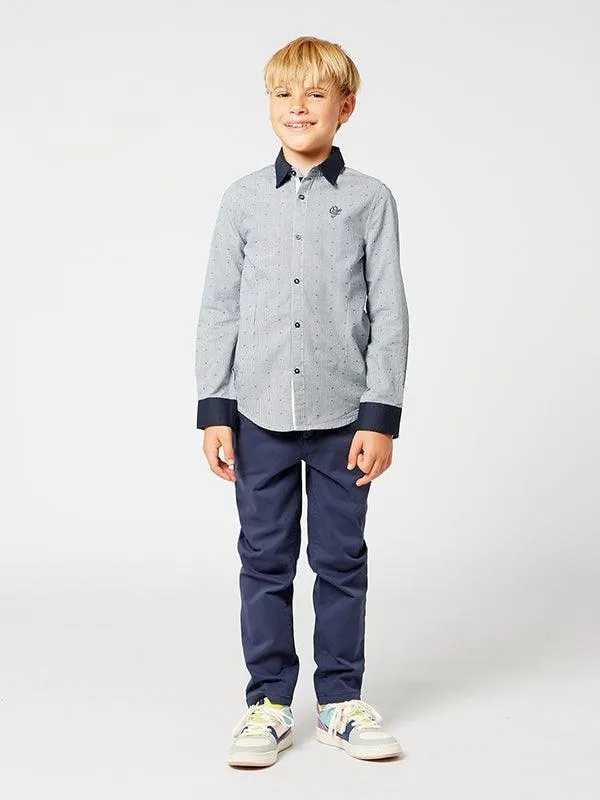 One Friday Navy Blue Coin Pocket Trouser