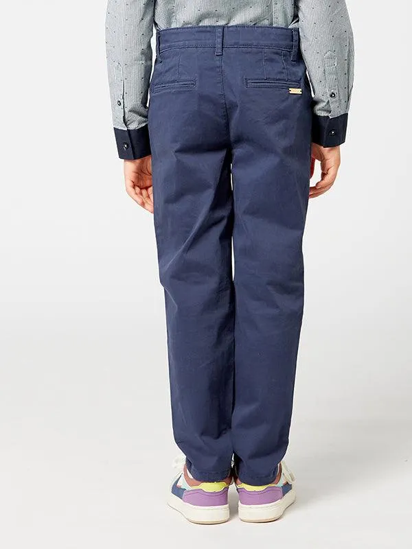 One Friday Navy Blue Coin Pocket Trouser