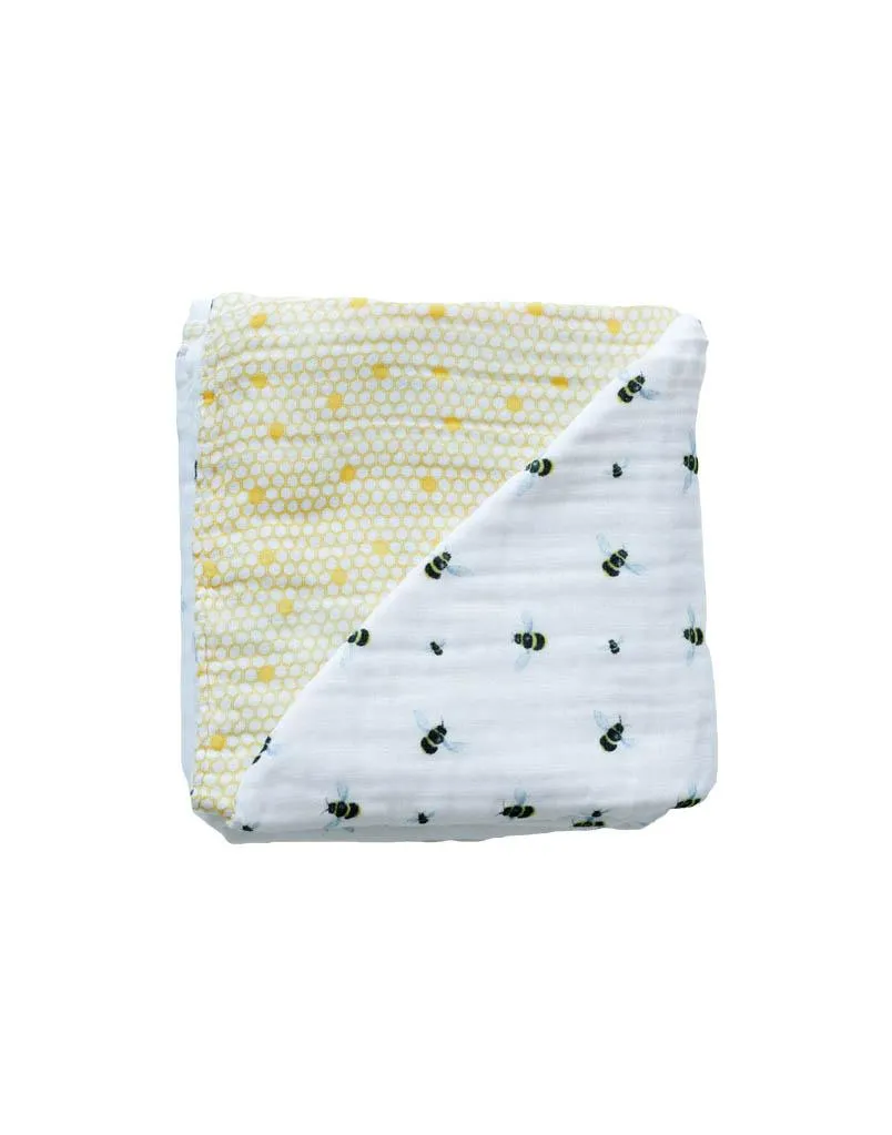 ORGANIC SNUG BABY BLANKET - BEES