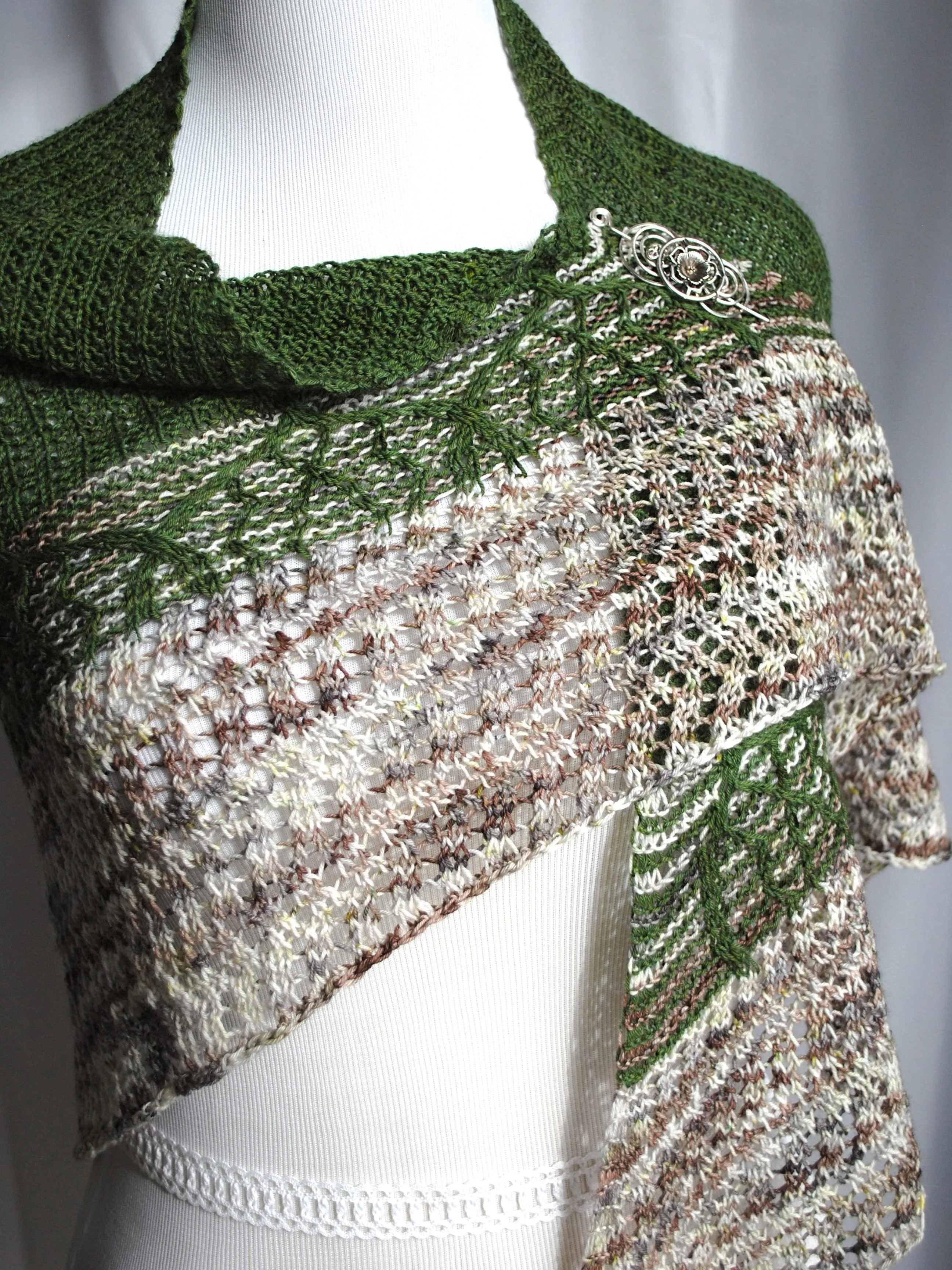 Pendean Knit Shawl PDF Pattern Download