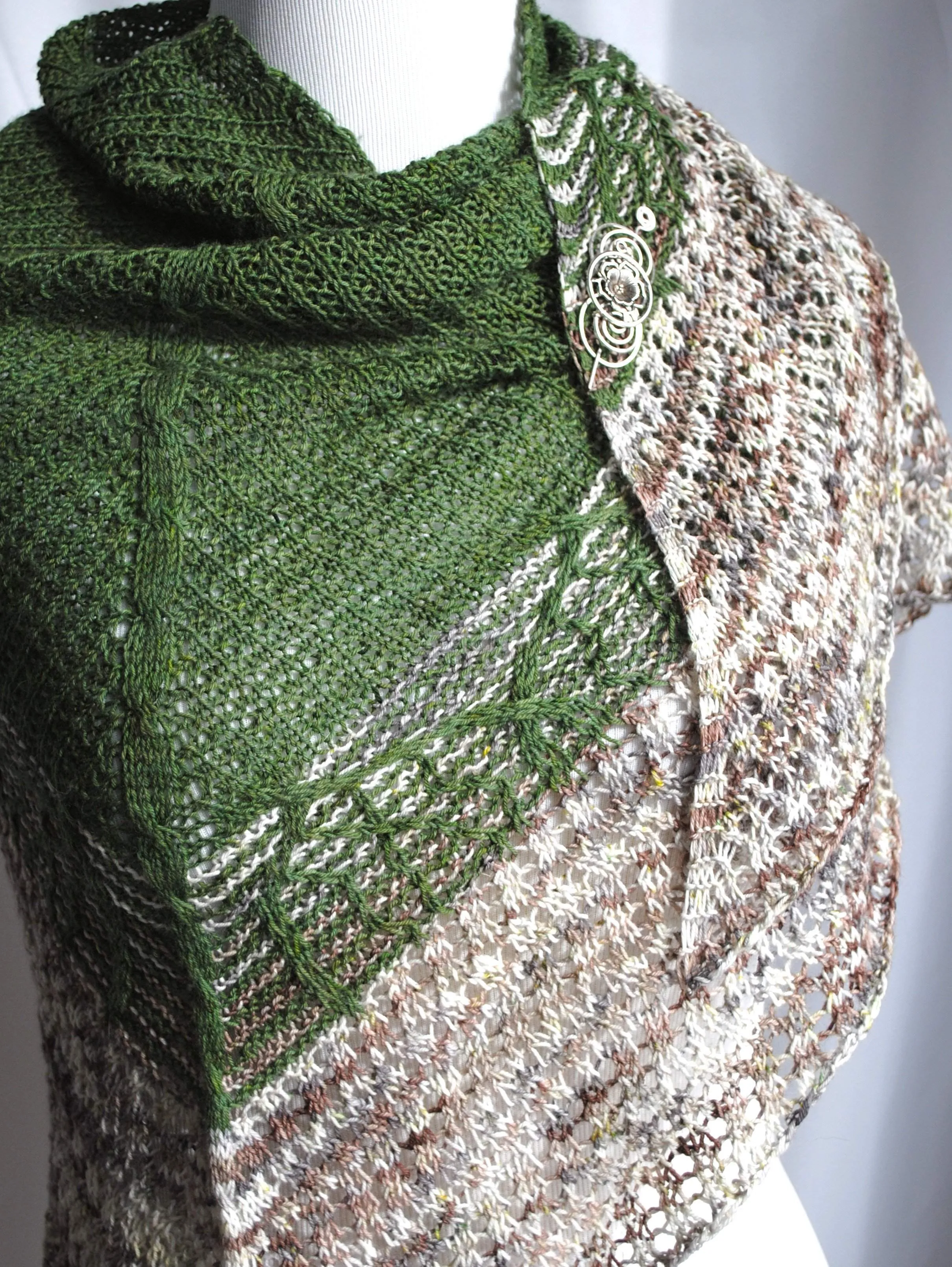 Pendean Knit Shawl PDF Pattern Download