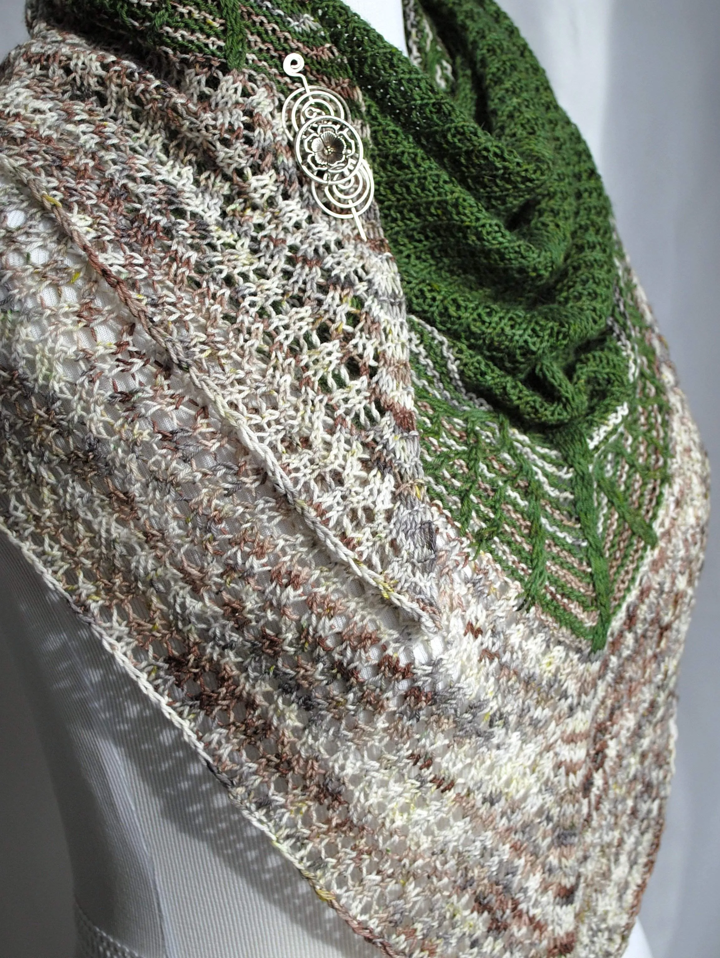 Pendean Knit Shawl PDF Pattern Download
