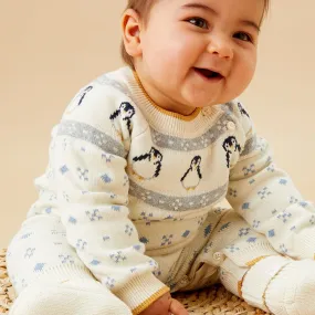 Penguin Fair Isle Knitted Jumpsuit