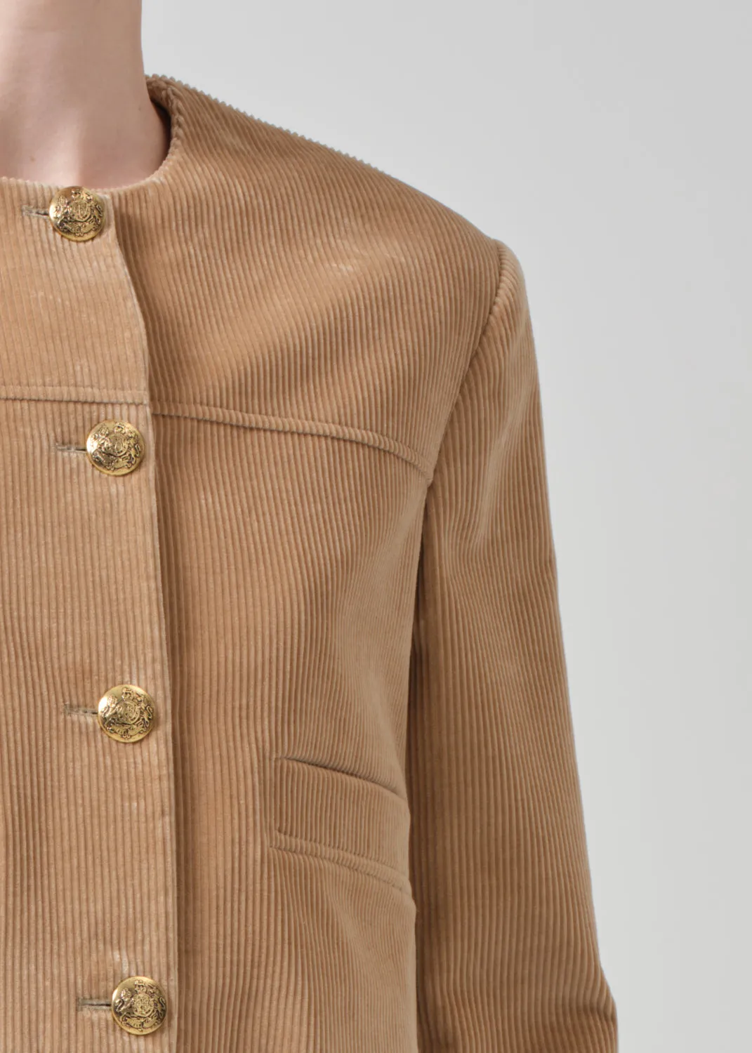 Pia Cropped Jacket in Ambra