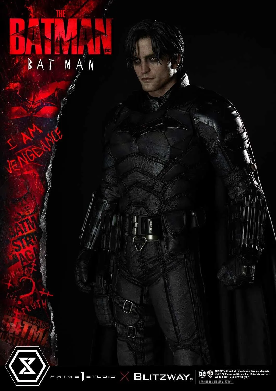 PRE-ORDER: Prime 1 Studio Blitzway Museum Masterline The Batman (Film) Batman Bonus Version 1:3 Scale Statue