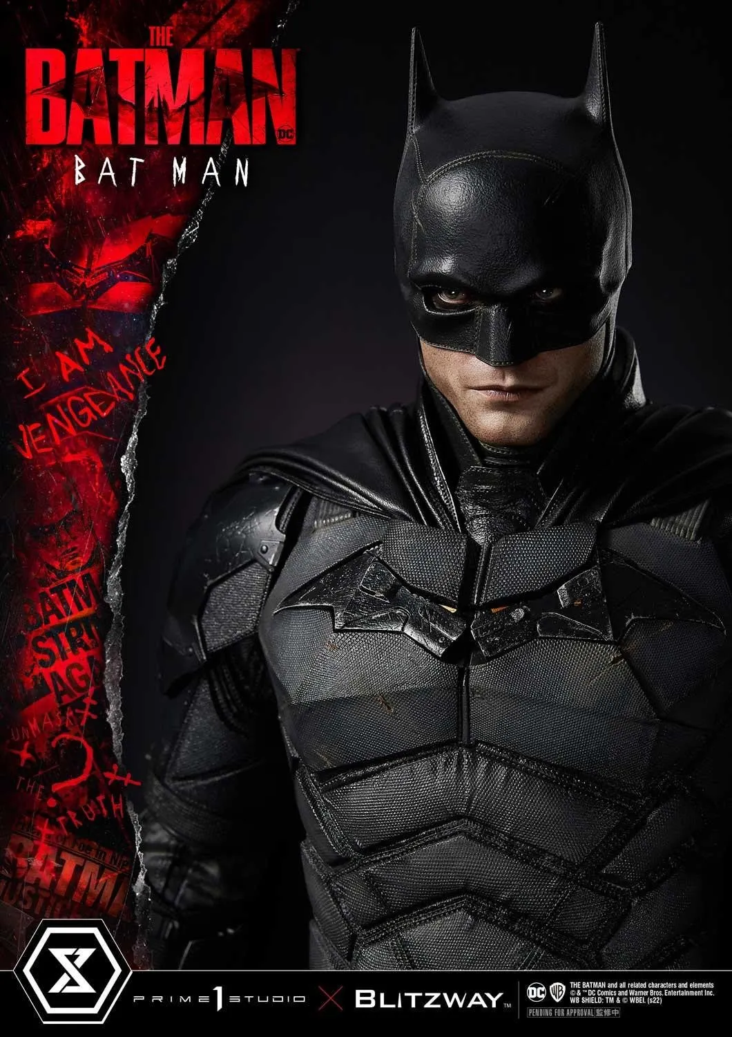 PRE-ORDER: Prime 1 Studio Blitzway Museum Masterline The Batman (Film) Batman Bonus Version 1:3 Scale Statue