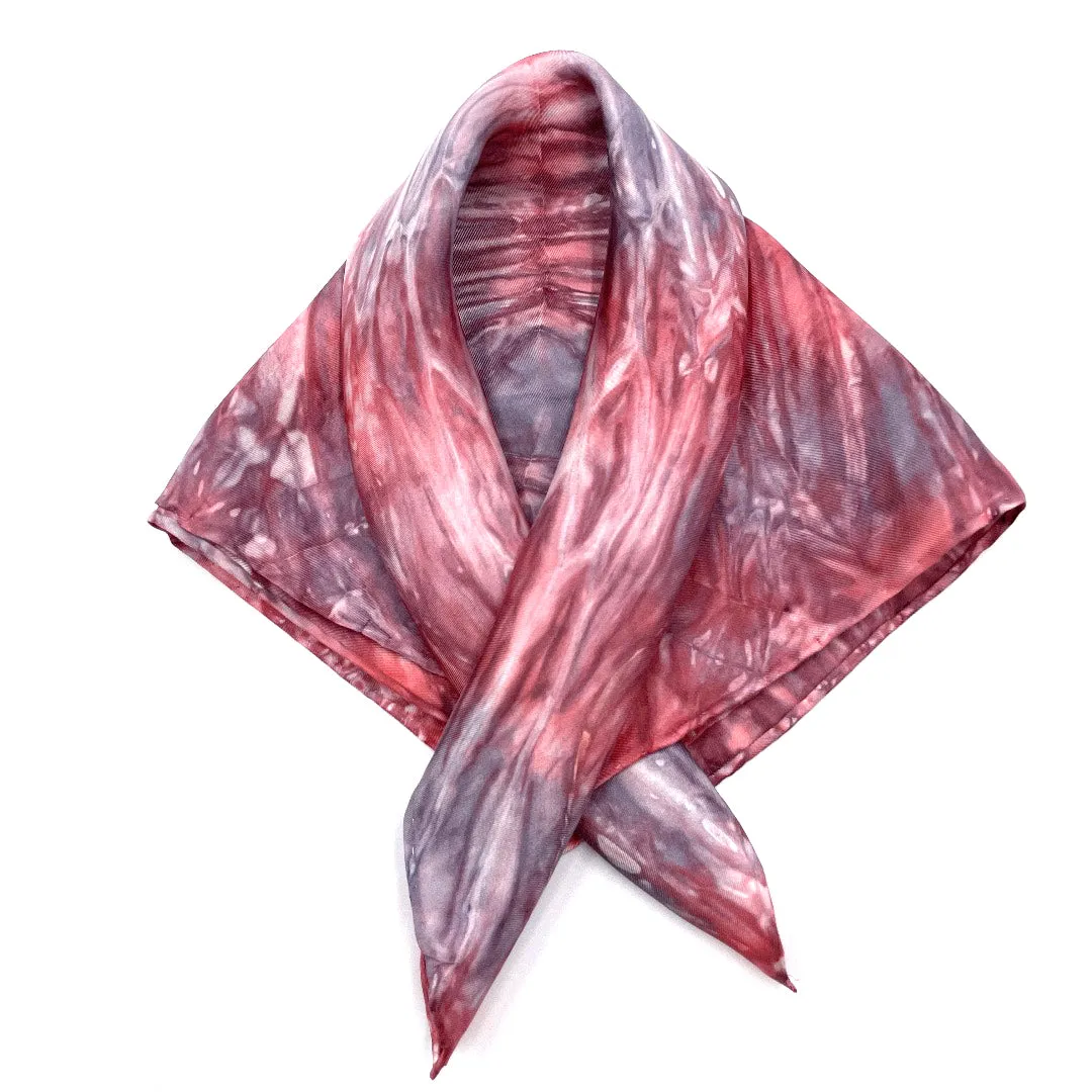 Red Platinum Pocket Square Scarf