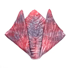 Red Platinum Pocket Square Scarf