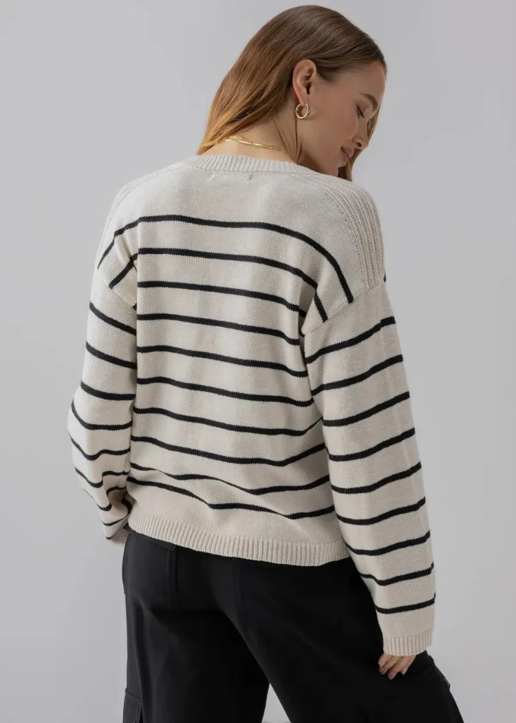 Sanctuary Chill Vibes Sweater- Chalk Black
