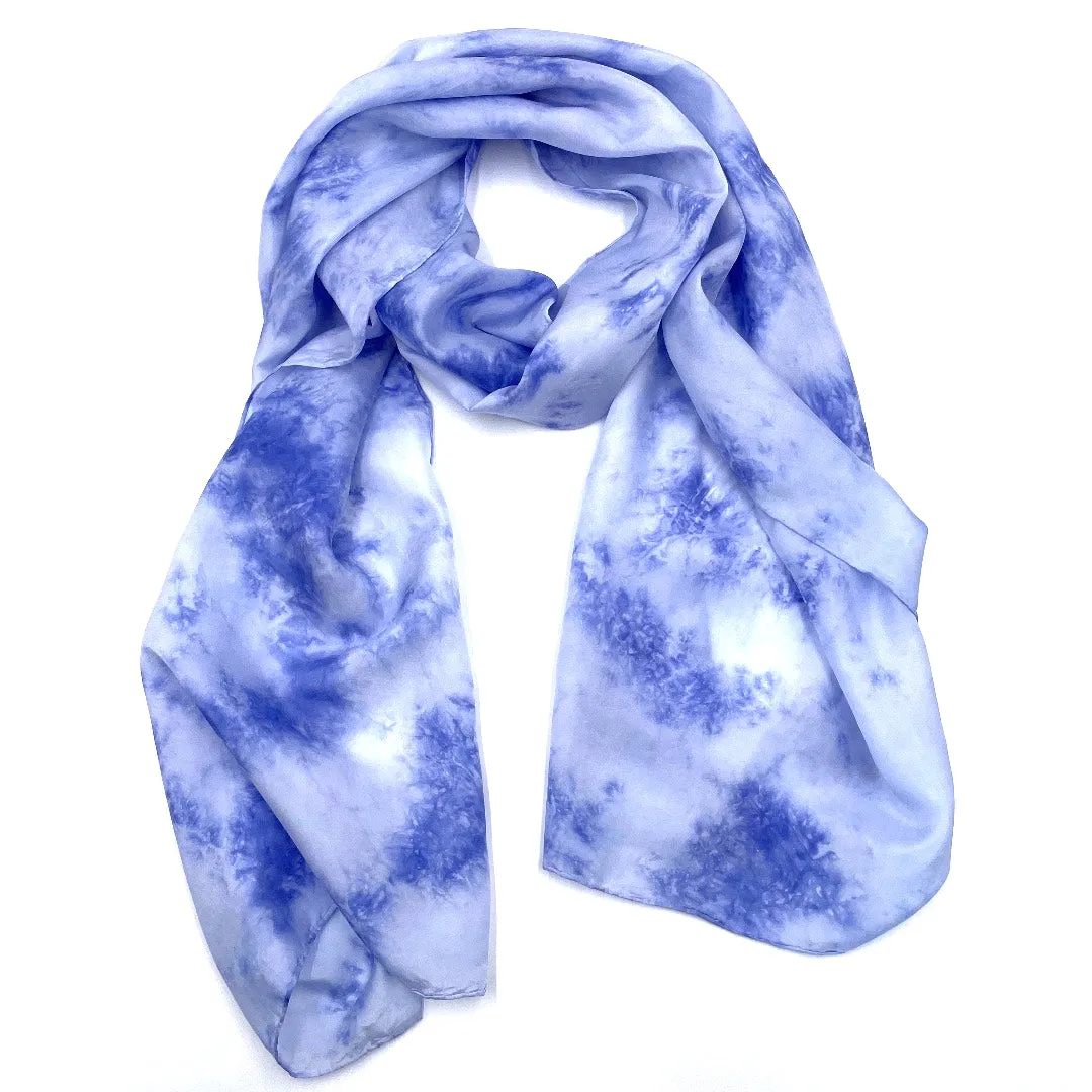 Sky Blue Silk Scarf