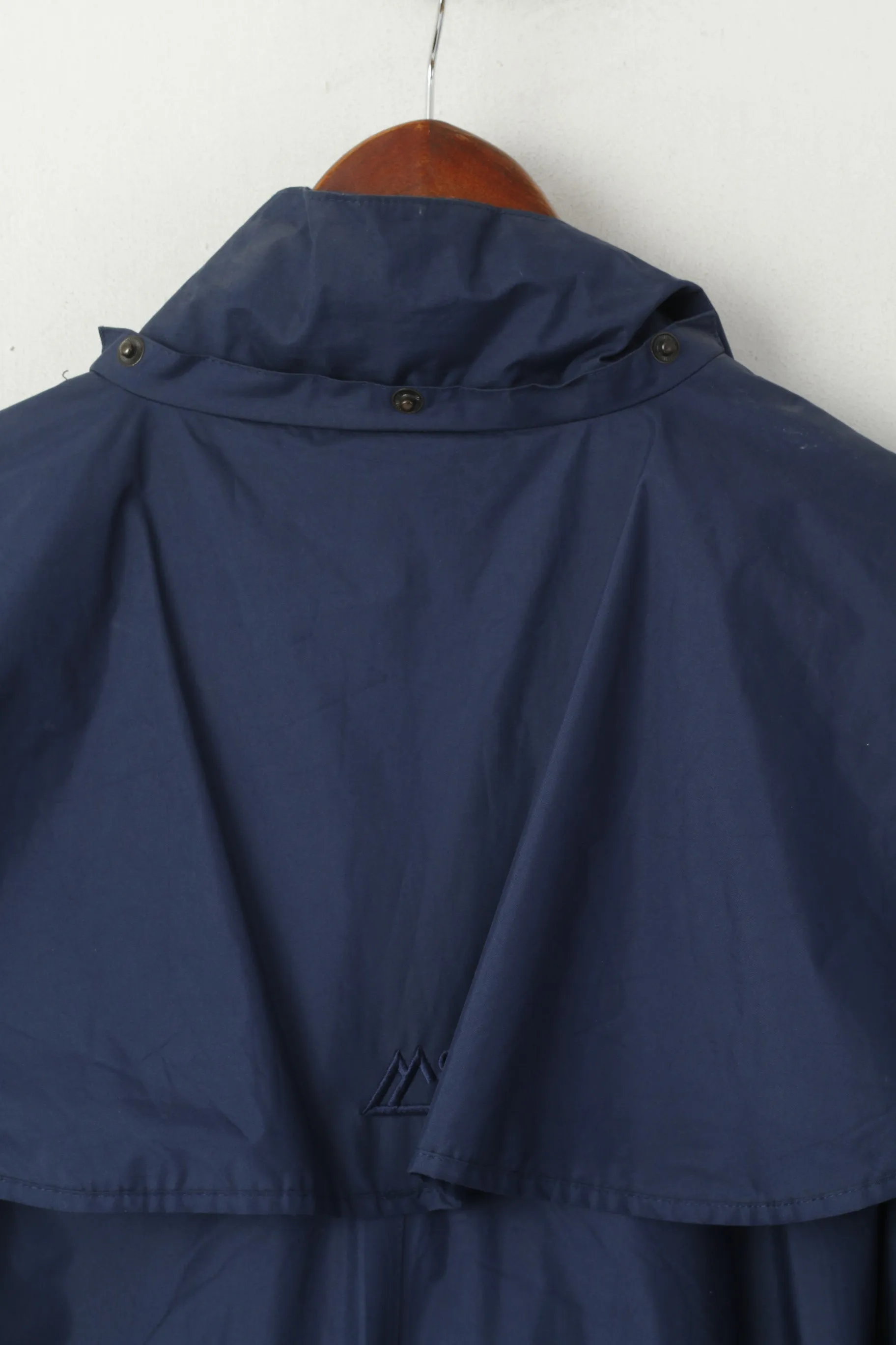 Target Dry Men XL Raincoat Navy Full Lenght Trench Mac Full Zipper Coat