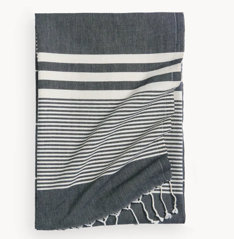 Turkish Towel in Harem Black