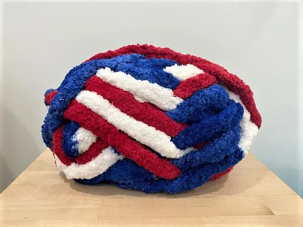 Variegated Chunky chenille yarn