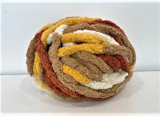 Variegated Chunky chenille yarn