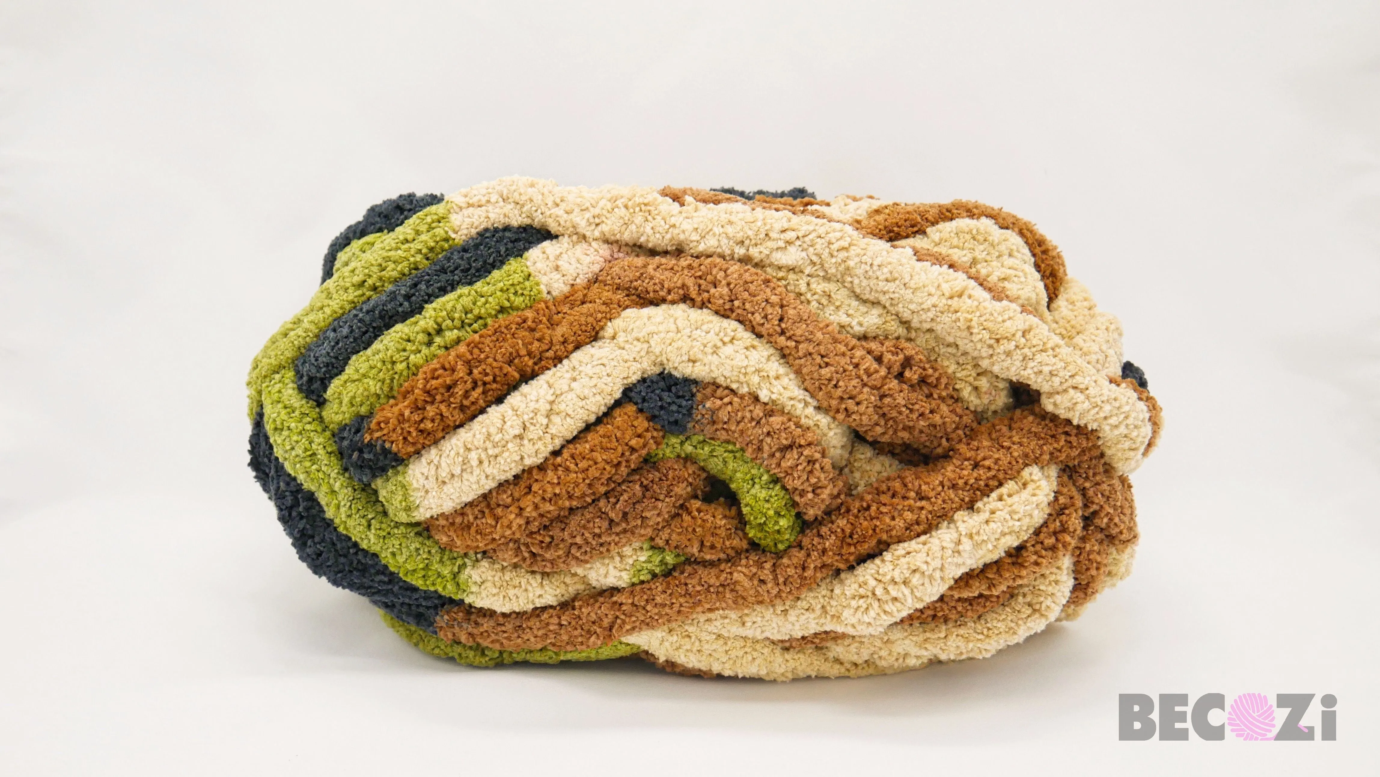Variegated Chunky chenille yarn