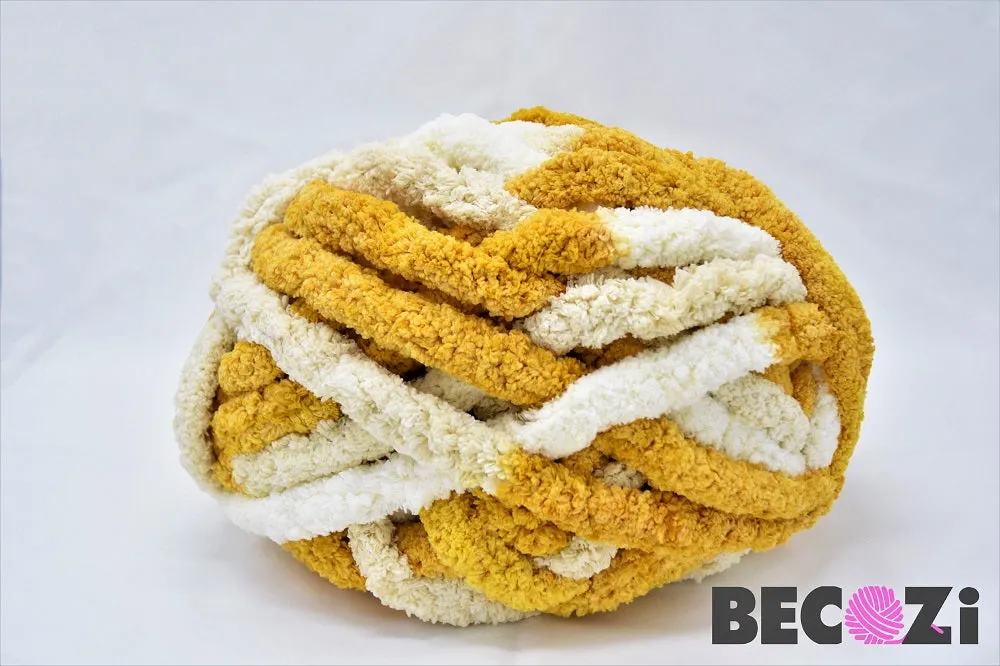 Variegated Chunky chenille yarn