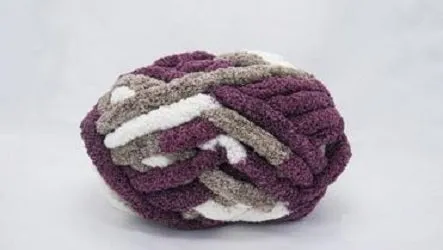 Variegated Chunky chenille yarn