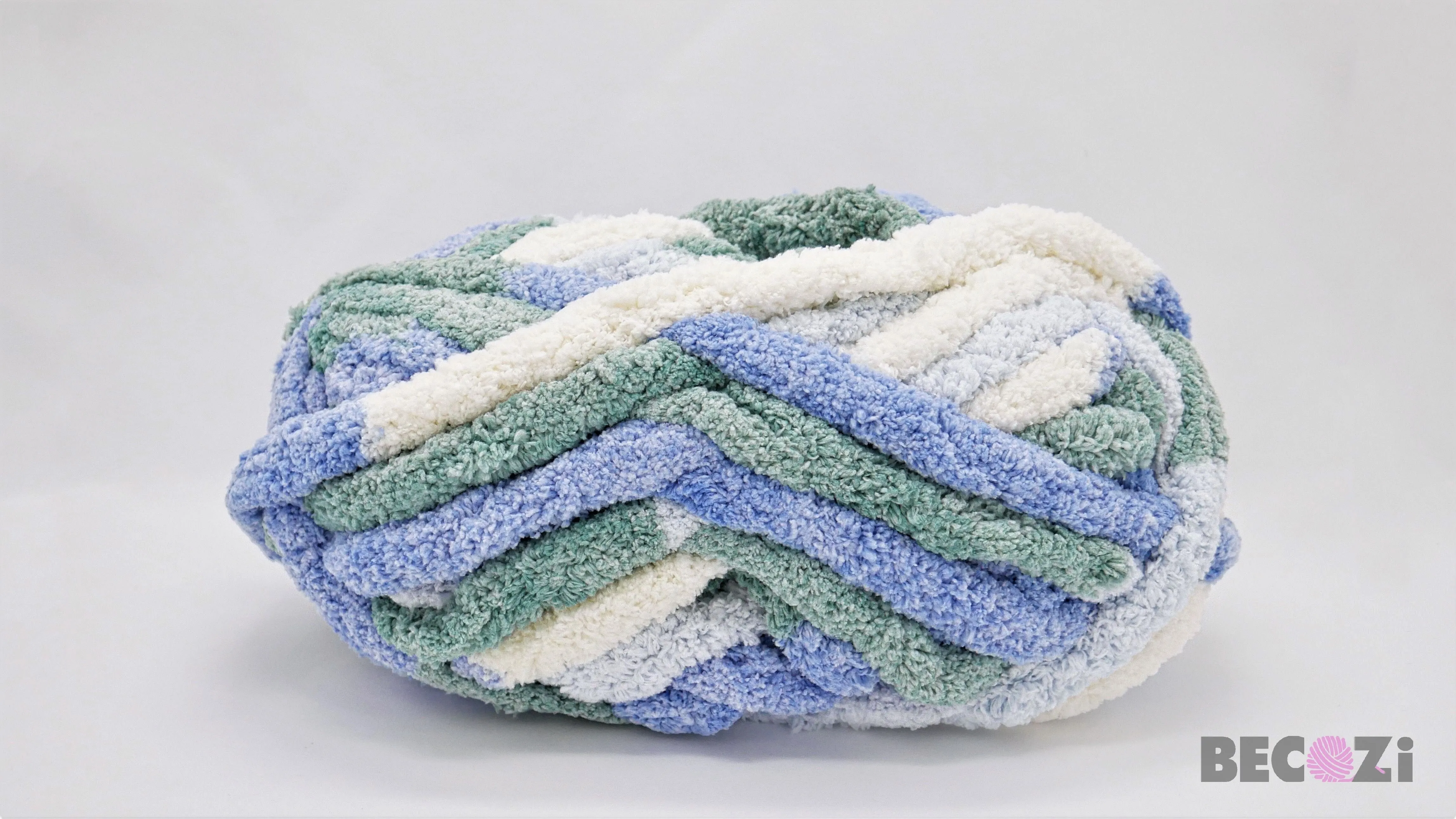 Variegated Chunky chenille yarn