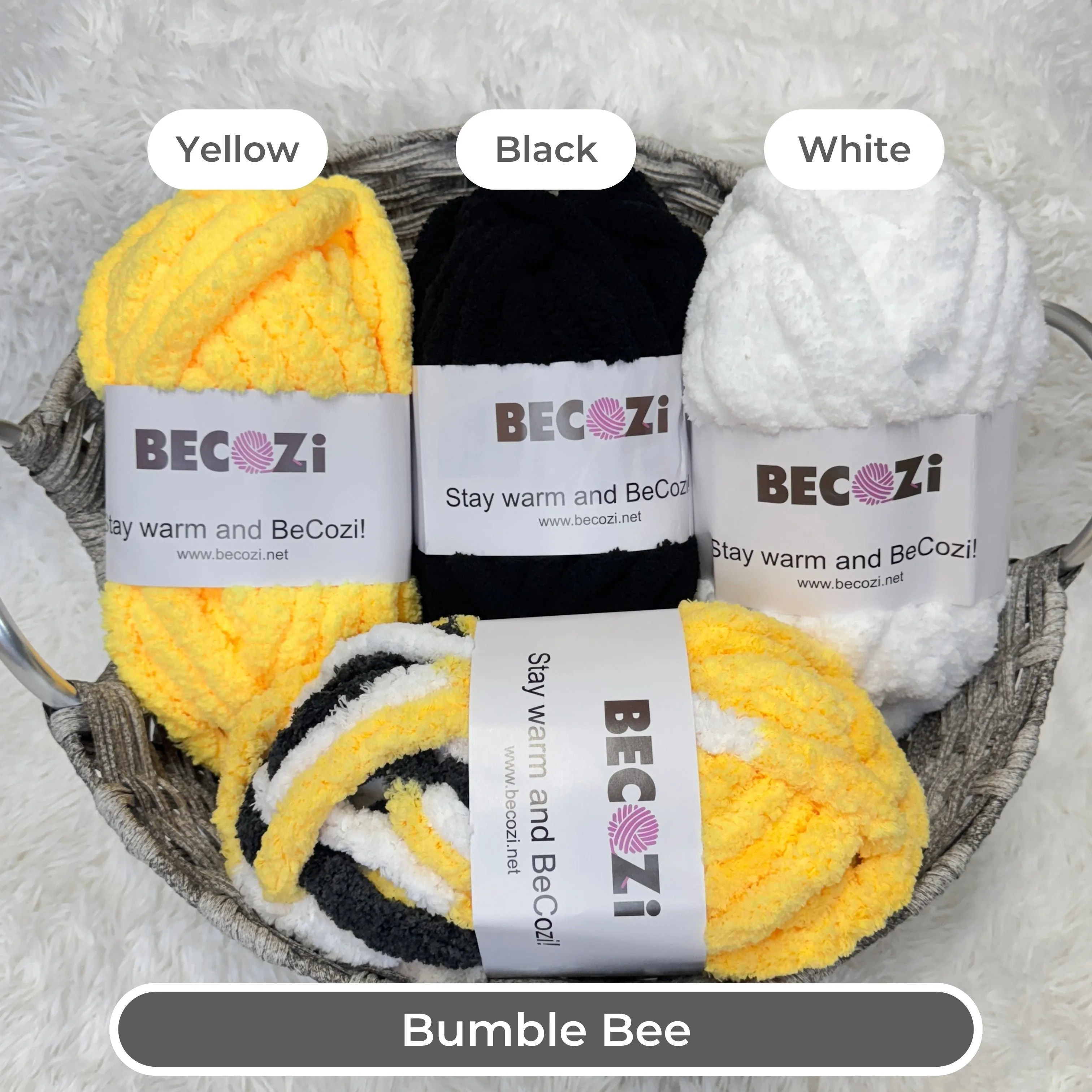 Variegated Chunky chenille yarn