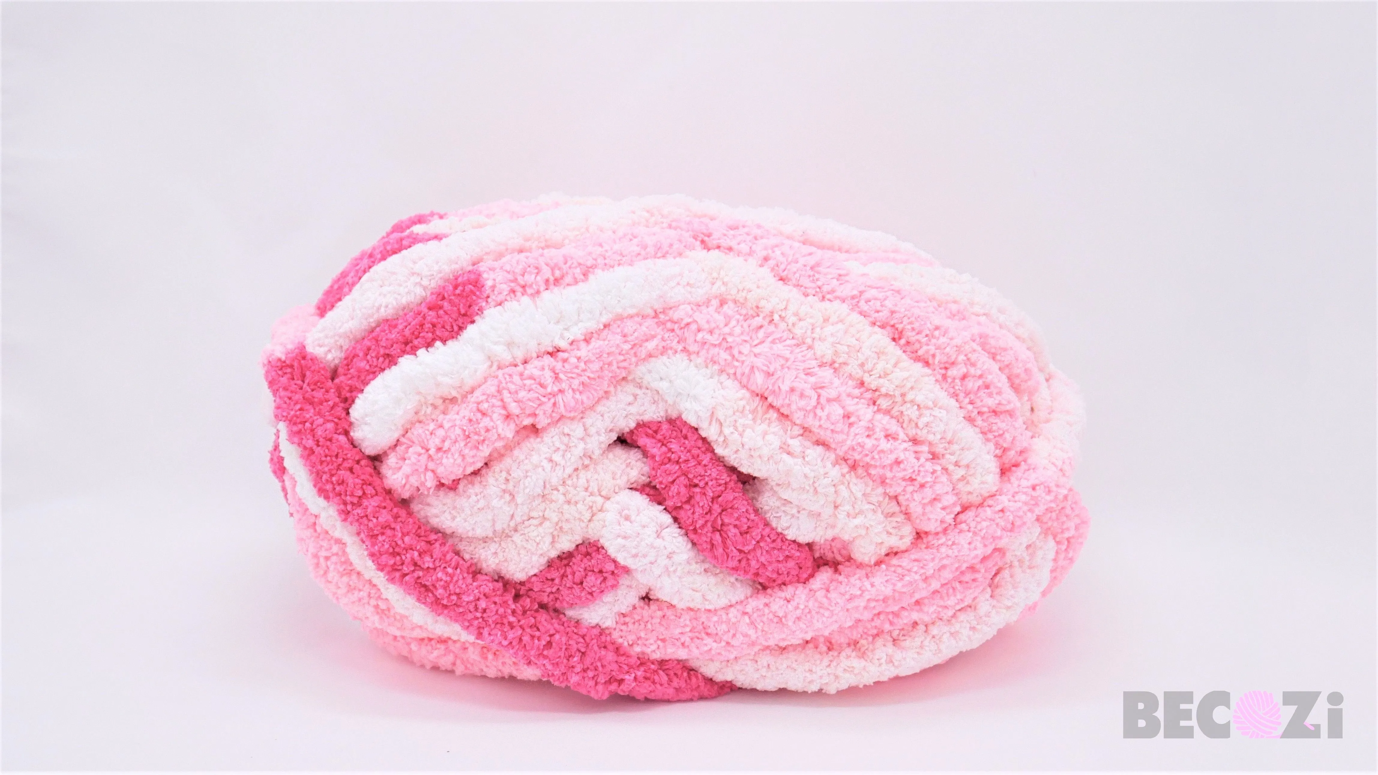 Variegated Chunky chenille yarn