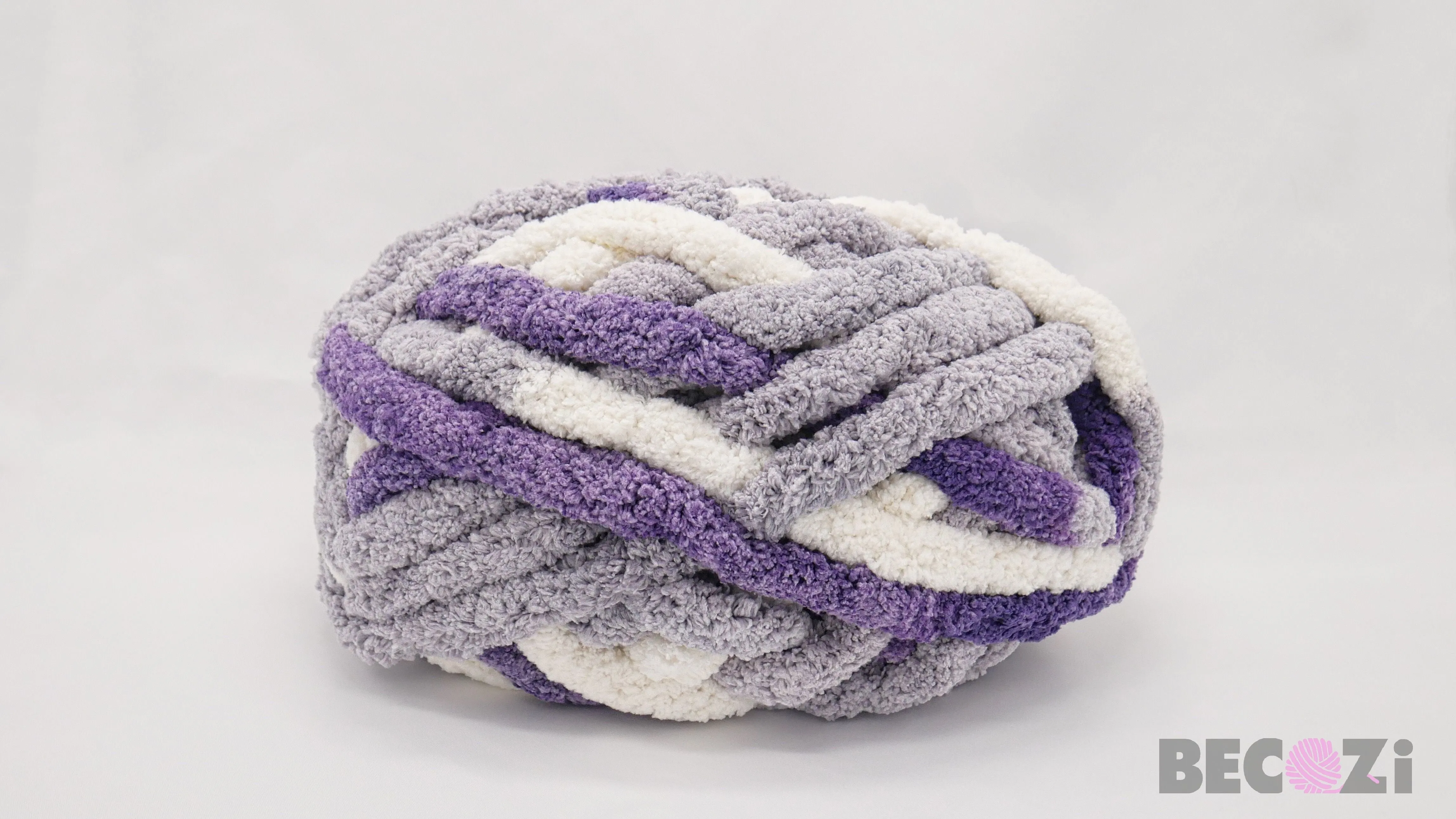 Variegated Chunky chenille yarn