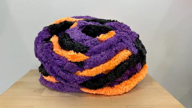 Variegated Chunky chenille yarn