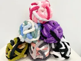 Variegated Chunky chenille yarn