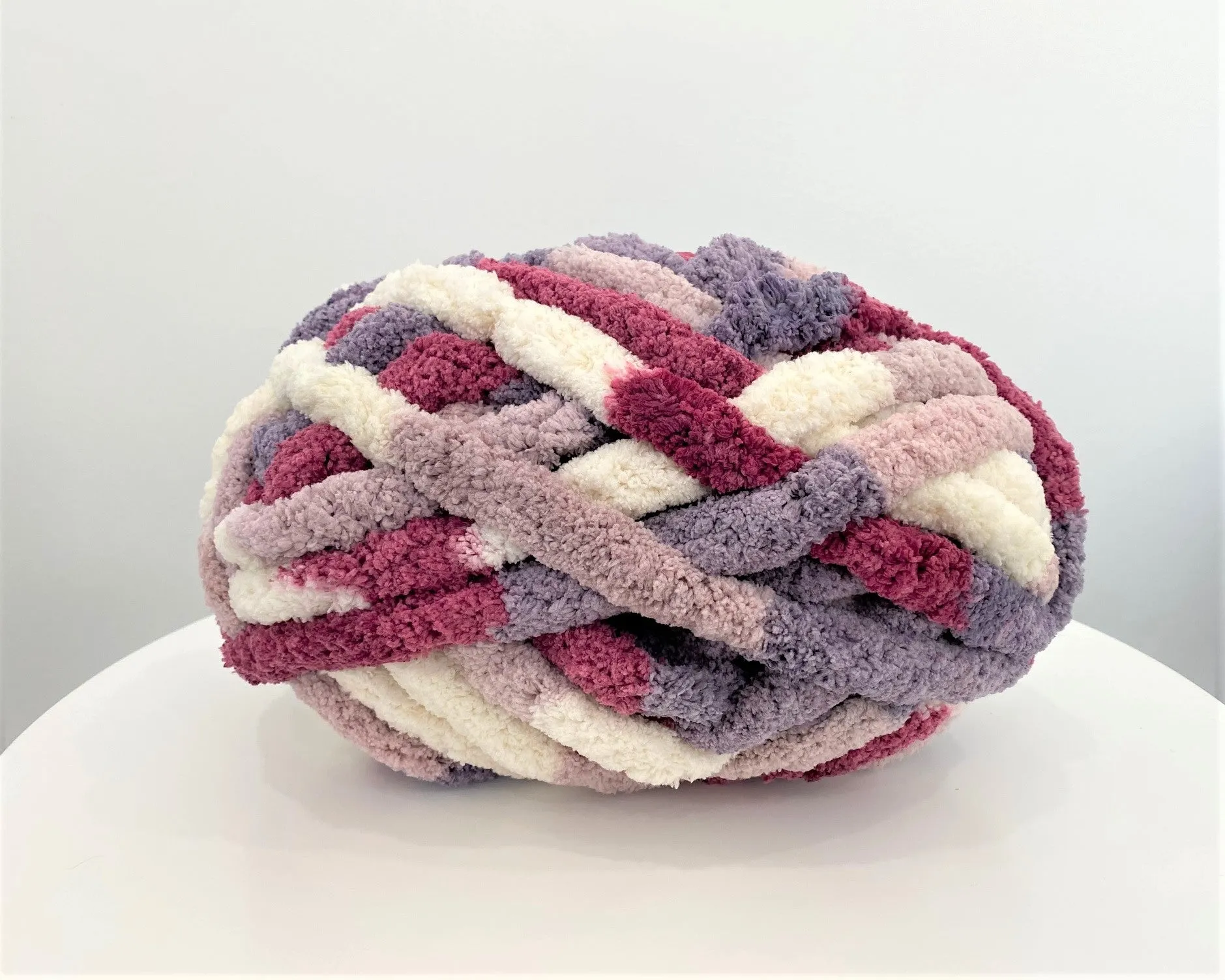 Variegated Chunky chenille yarn